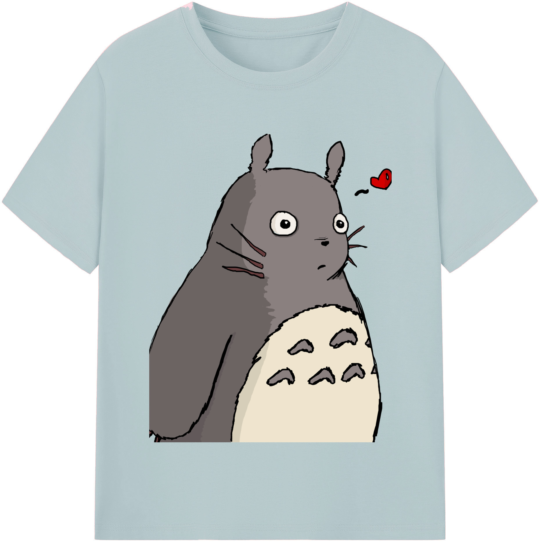 （画像用） となりのトトロ 草壁メイ 草壁サツキ My Neighbor Totoro Satsuki Kusakabe Mei Kusakabe 綿100％半袖Tシャツ（フロントプリント）